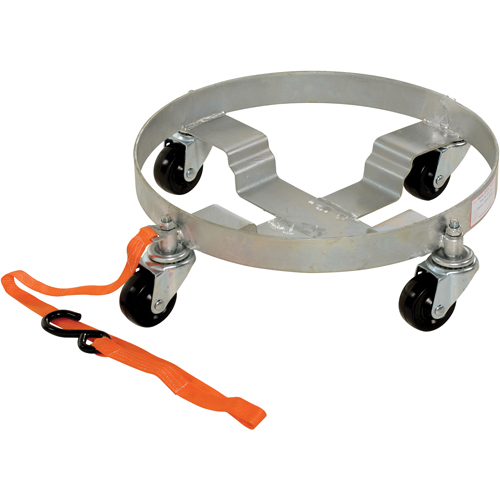 Chariots &agrave; &eacute;tages multiples pour baril, Acier, Capacit&eacute;e 900 lb, Diam&egrave;tre 19", Roue en Caoutchouc St. Lawrence Industrial & Safety Supply
