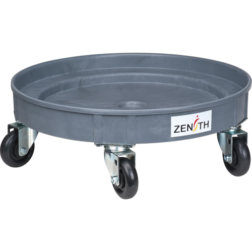 Leak Containment Drum Dolly, 24.25" dia. X 8.625" H, 1.5 US Gal. Spill Cap. St. Lawrence Industrial & Safety Supply