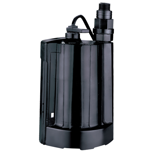 Pompe utilitaire submersible automatique, 1/3 CV, 2160 gal./h, 115 V, 4 A St. Lawrence Industrial & Safety Supply