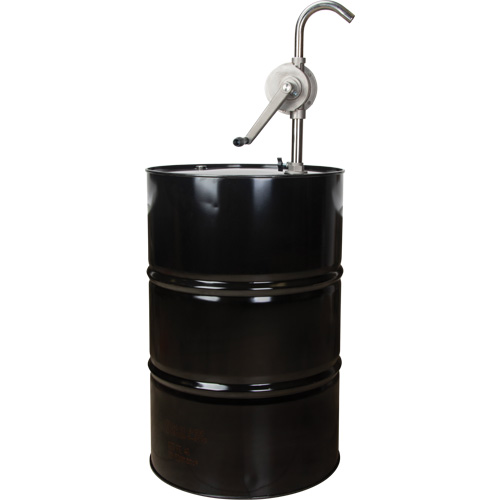 Pompe rotative pour baril, Acier inoxydable, Pour capacit&eacute; 55 gal., 12 oz/course St. Lawrence Industrial & Safety Supply