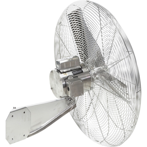 Ventilateurs en acier inoxydable lavables &agrave; grande eau pour service alimentaire, Industriel, 1 vitesses, Diam&egrave;tre de 30" St. Lawrence Industrial & Safety Supply