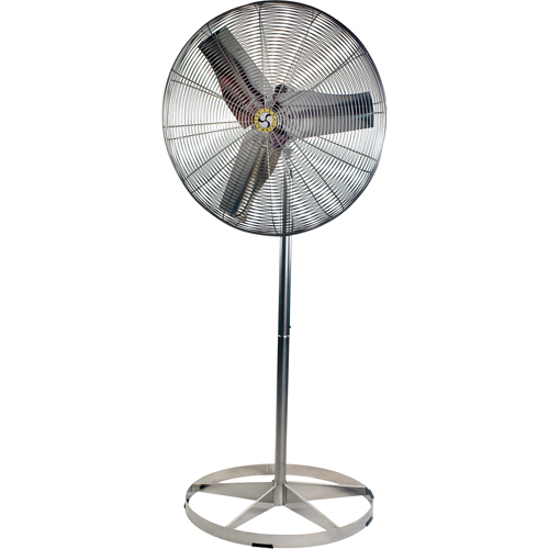 Ventilateurs &agrave; circulation d'air en acier inoxydable, lavables &agrave; grande eau pour service alimentaire, Industriel, 1 Vitesses, Diam&egrave;tre de 20" St. Lawrence Industrial & Safety Supply