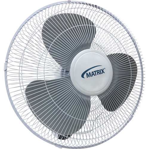 Wall Mount Oscillating Fan, Commercial, 3 Speed, 16" Diameter St. Lawrence Industrial & Safety Supply