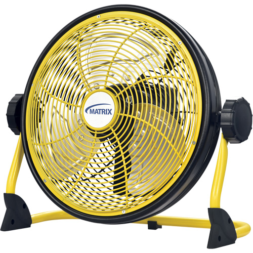 Rechargeable Indoor/Outdoor Fan with USB port, Commercial, Variable Speed, 12" Diameter St. Lawrence Industrial & Safety Supply