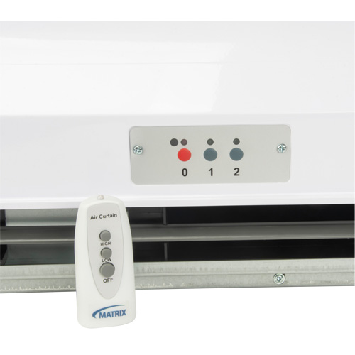 Air Curtain with Remote Control, 2 Speeds St. Lawrence Industrial & Safety Supply