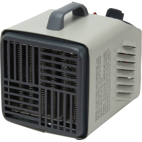 Radiateur portatif m&eacute;tallique datelier avec thermostat, Soufflant, &eacute;lectrique St. Lawrence Industrial & Safety Supply