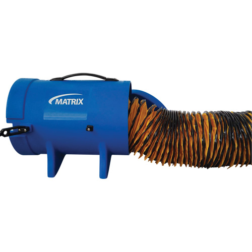 Souffleur &agrave; air 8" avec conduit de 15' et contenant, 1/4 CV, 816 pi³/min St. Lawrence Industrial & Safety Supply