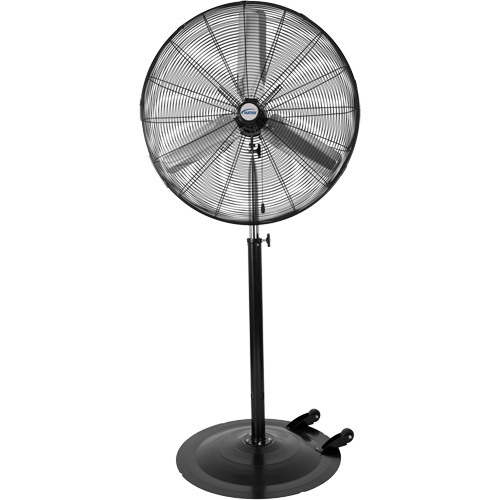 Non-Oscillating Pedestal Fan with Casters, Industrial, 3 Speed, 30" Diameter St. Lawrence Industrial & Safety Supply