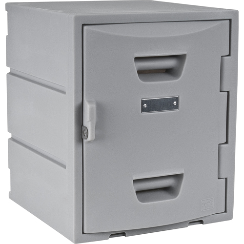 Casier, 15" x 15" x 18", Gris, Assembl&eacute; St. Lawrence Industrial & Safety Supply
