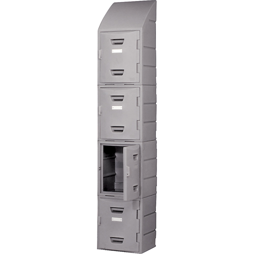 Locker, 15" x 15" x 31", Grey, Assembled St. Lawrence Industrial & Safety Supply