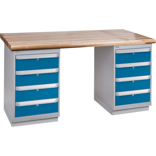 &eacute;tabli pr&eacute;conçu, Deux tiroirs, Cap 2500 lb, 72" la x 36" p, 34" h St. Lawrence Industrial & Safety Supply