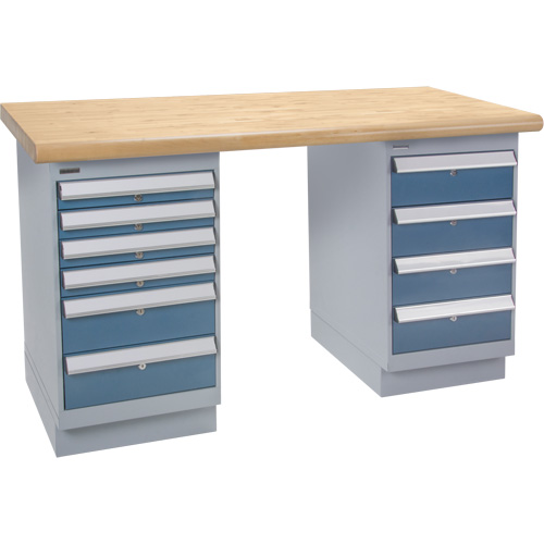 &eacute;tabli pr&eacute;conçu, Deux tiroirs, Cap 2500 lb, 72" la x 36" p, 34" h St. Lawrence Industrial & Safety Supply