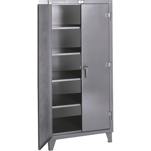 Rough & Tough Storage Cabinets, Steel, 4 Shelves, 72" H x 36" W x 20" D, Grey St. Lawrence Industrial & Safety Supply