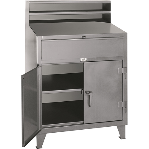 Cabinet Shop Desks, 36" W x 28" D x 54" H, Grey St. Lawrence Industrial & Safety Supply