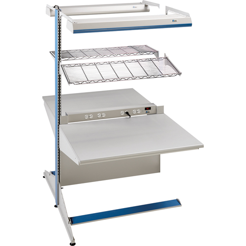 Arlink Preconfigured Workstation, 60" W x 56" D x 84" H, Double Sided Add-On St. Lawrence Industrial & Safety Supply