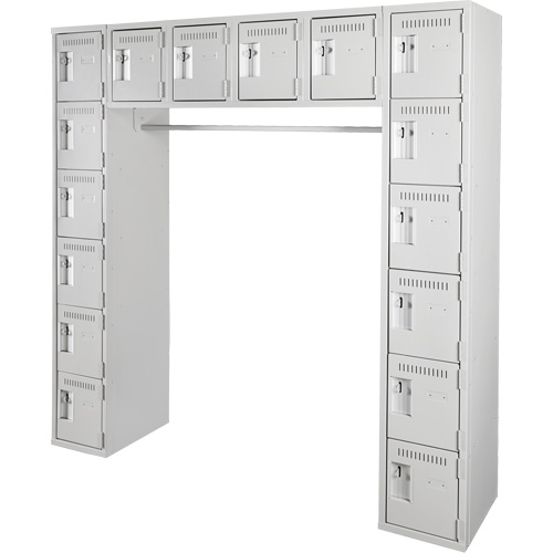 Assembled Archettes Clean Line Economy Lockers, 16 -tier, Bank of 3, 18" x 72" x 12", Steel St. Lawrence Industrial & Safety Supply