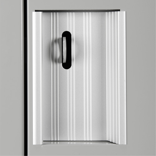 Clean Line Lockerettes, 6 -tier, Bank of 4, 48" x 18" x 72", Steel, Grey, Rivet (Assembled) St. Lawrence Industrial & Safety Supply