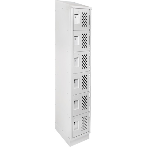 Petit casier perfor&eacute; Clean-Line, 6 niveaux, 15" x 72" x 12", Acier St. Lawrence Industrial & Safety Supply