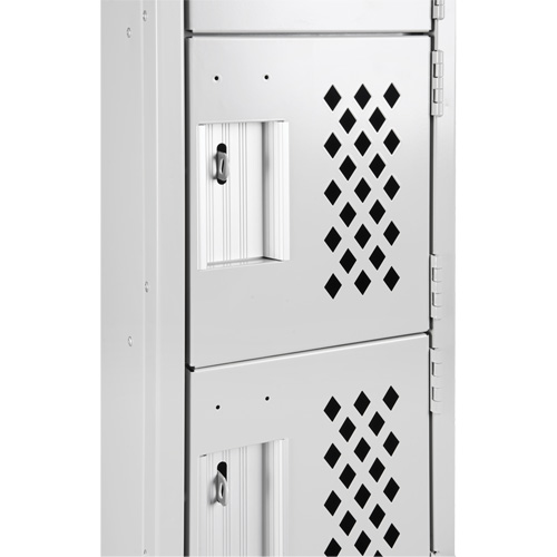 Clean Line Lockerettes, 6 -tier, Bank of 3, 18" x 72" x 12", Steel St. Lawrence Industrial & Safety Supply