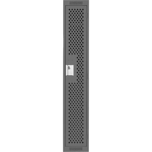 Casiers Clean Line, 12" x 15" x 72", Acier, Charbon, Rivet (assembl&eacute;), Perfor&eacute; St. Lawrence Industrial & Safety Supply