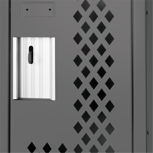 Casiers Clean Line, 12" x 12" x 82", Acier, Charbon, Rivet (assembl&eacute;), Perfor&eacute; St. Lawrence Industrial & Safety Supply