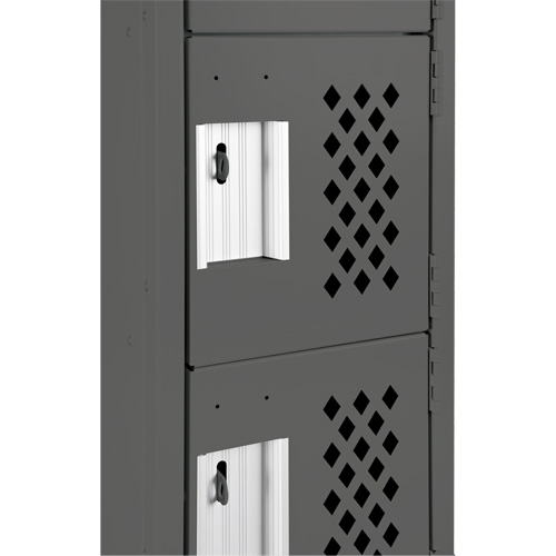 Assembled Lockerettes Clean Line Perforated Economy Lockers, 6 -tier, Bank of 3, 18" x 72" x 12", Steel St. Lawrence Industrial & Safety Supply