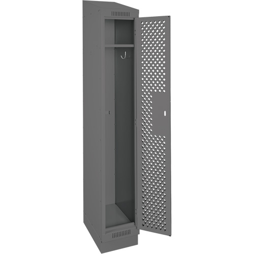 Casiers Clean Line, 12" x 12" x 82", Acier, Charbon, Rivet (assembl&eacute;), Perfor&eacute; St. Lawrence Industrial & Safety Supply