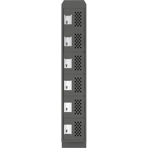 Petit casier perfor&eacute; Clean-Line, 6 niveaux, 15" x 72" x 12", Acier St. Lawrence Industrial & Safety Supply