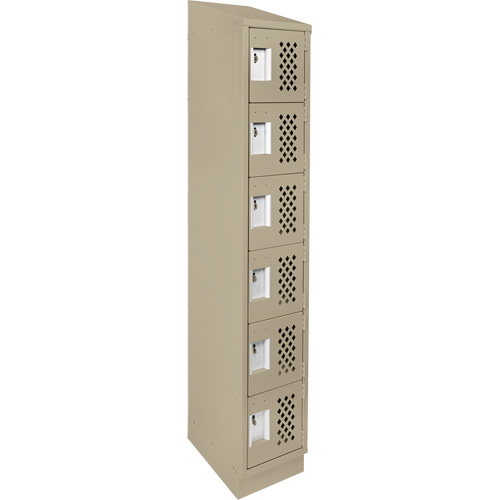 Petit casier perfor&eacute; Clean-Line, 6 niveaux, 15" x 72" x 12", Acier St. Lawrence Industrial & Safety Supply