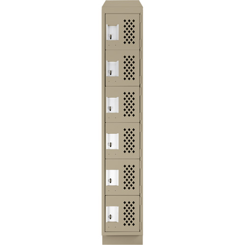 Petit casier perfor&eacute; Clean-Line, 6 niveaux, 15" x 72" x 12", Acier St. Lawrence Industrial & Safety Supply