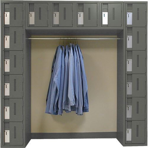 Archettes Concorde Heavy Duty Lockers, 16 -tier, Bank of 3, 18" x 72" x 72", Steel St. Lawrence Industrial & Safety Supply