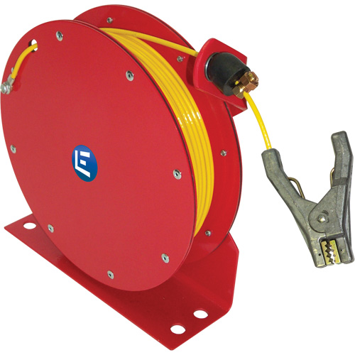 Auto Rewind Grounding Reel, 100' Length, Heavy-Duty St. Lawrence Industrial & Safety Supply