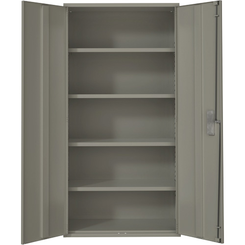 Hi-Boy Storage Cabinet, Steel, 4 Shelves, 72" H x 36" W x 18" D, Grey St. Lawrence Industrial & Safety Supply
