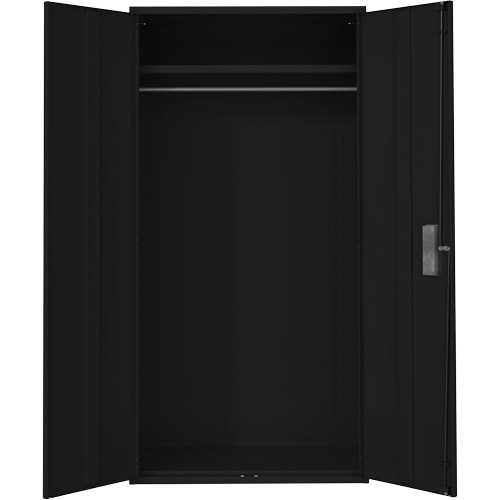 Armoire garde-robe, Acier, 36" la x 18" p x 72" h, Noir St. Lawrence Industrial & Safety Supply