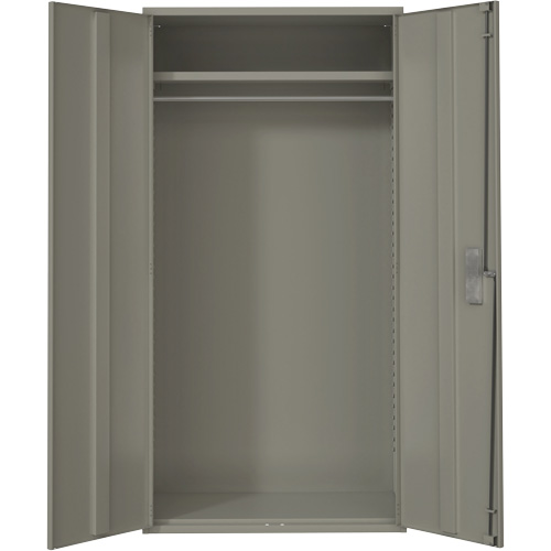 Wardrobe Storage Cabinet, Steel, 36" W x 18" D x 72" H, Grey St. Lawrence Industrial & Safety Supply