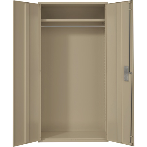 Armoire garde-robe, Acier, 36" la x 18" p x 72" h, Beige St. Lawrence Industrial & Safety Supply