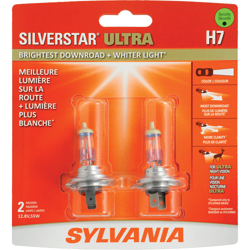 Ampoule de feu avant SilverStar H7, Halog&egrave;ne, 56 W, Blanc cass&eacute; St. Lawrence Industrial & Safety Supply
