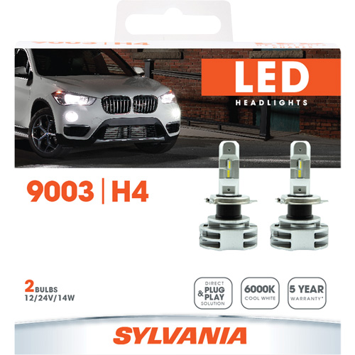9003 Ampoule pour feu avant, DEL, 12 W/14 W/24 W, Blanc St. Lawrence Industrial & Safety Supply