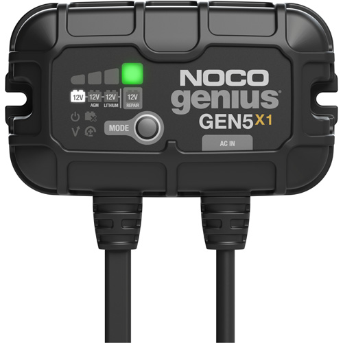 Genius&reg; Gen5X1 1-Bank, 5-Amp On-Board Battery Charger St. Lawrence Industrial & Safety Supply