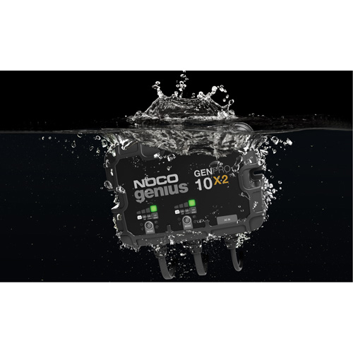 Chargeur de batterie embarqu&eacute; &agrave; 2 sorties de 20 amp&egrave;res GenPro10X2 Genius St. Lawrence Industrial & Safety Supply