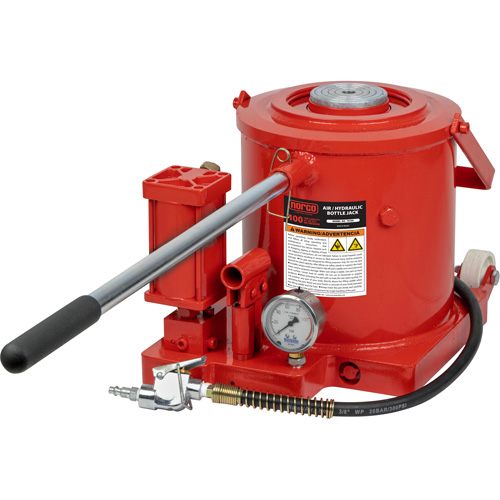 Cric-bouteille, 100 tonnes, Air comprim&eacute;/hydraulique, 17-7/10" Hauteur &eacute;lev&eacute;e St. Lawrence Industrial & Safety Supply