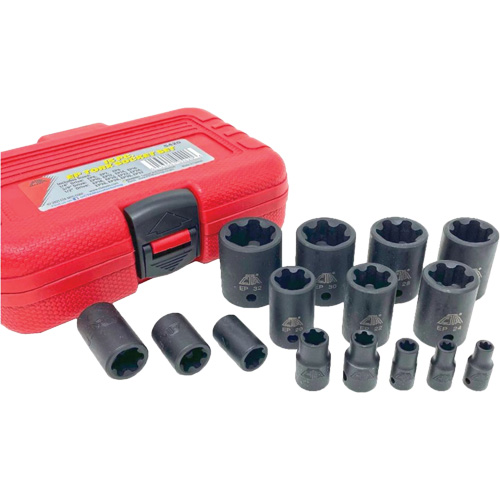 EP "Star" Plus Socket Set, 15 Pieces, 1/4"/3/8"/1/2" Drive Size St. Lawrence Industrial & Safety Supply