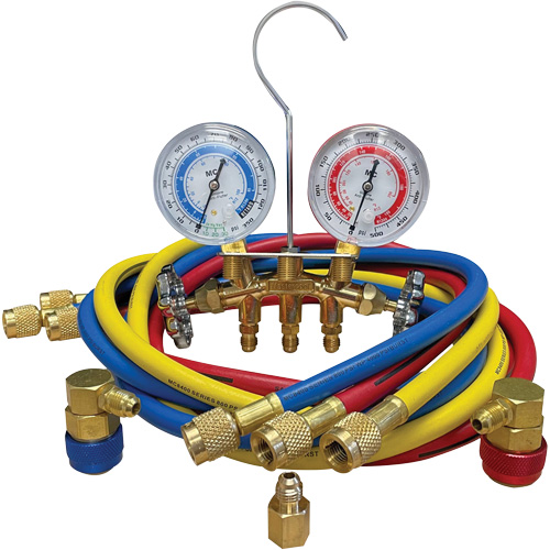 Automotive Manifold Gauge Set with Economy Couplers & Tank Adapter St. Lawrence Industrial & Safety Supply