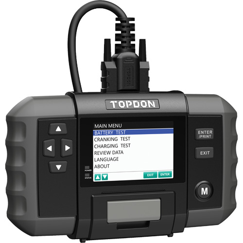 BT600 12V Battery & 12V/24V System Tester with Built-in Printer St. Lawrence Industrial & Safety Supply