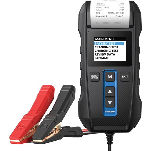 BT300P Battery, Charging & Cranking System Tester with Printer St. Lawrence Industrial & Safety Supply