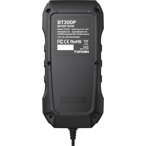BT300P Battery, Charging & Cranking System Tester with Printer St. Lawrence Industrial & Safety Supply