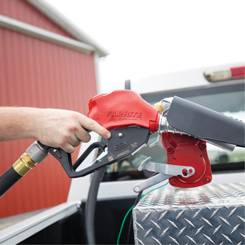 Pistolet de distribution automatique rouge pour essence St. Lawrence Industrial & Safety Supply