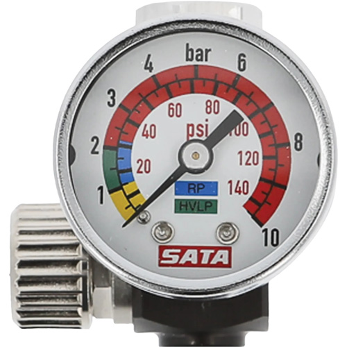 Microm&egrave;tre d'air avec manom&egrave;tre, 1/4" (filetage m&acirc;le) et G 1/4" (filetage femelle) St. Lawrence Industrial & Safety Supply