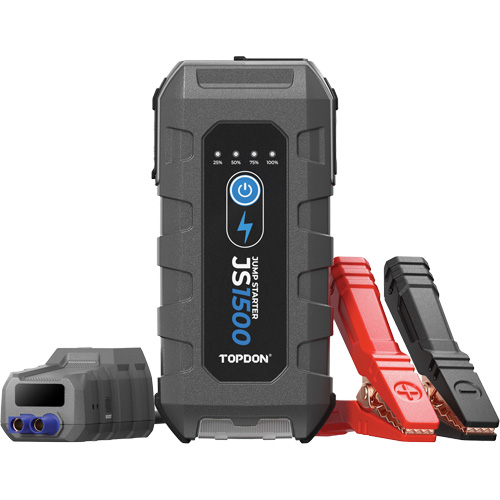 D&eacute;marreur d'appoint, survolteur, banque d'alimentation et lampe de poche JumpSurge1500 St. Lawrence Industrial & Safety Supply