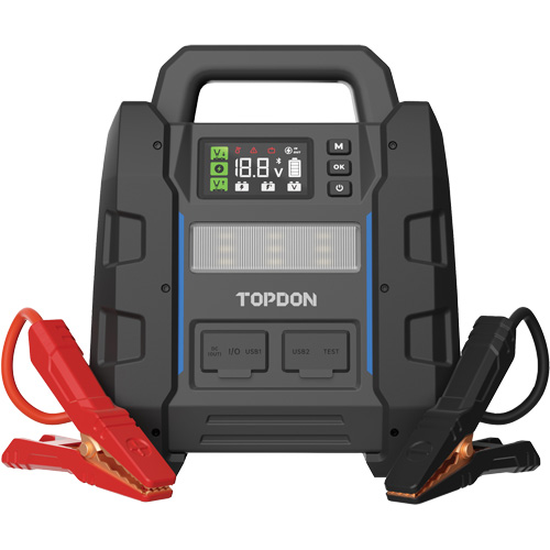 V4500 2-en-1: d&eacute;marreur de secours de 4500 A de pointe, batterie & testeur de syst&egrave;me St. Lawrence Industrial & Safety Supply